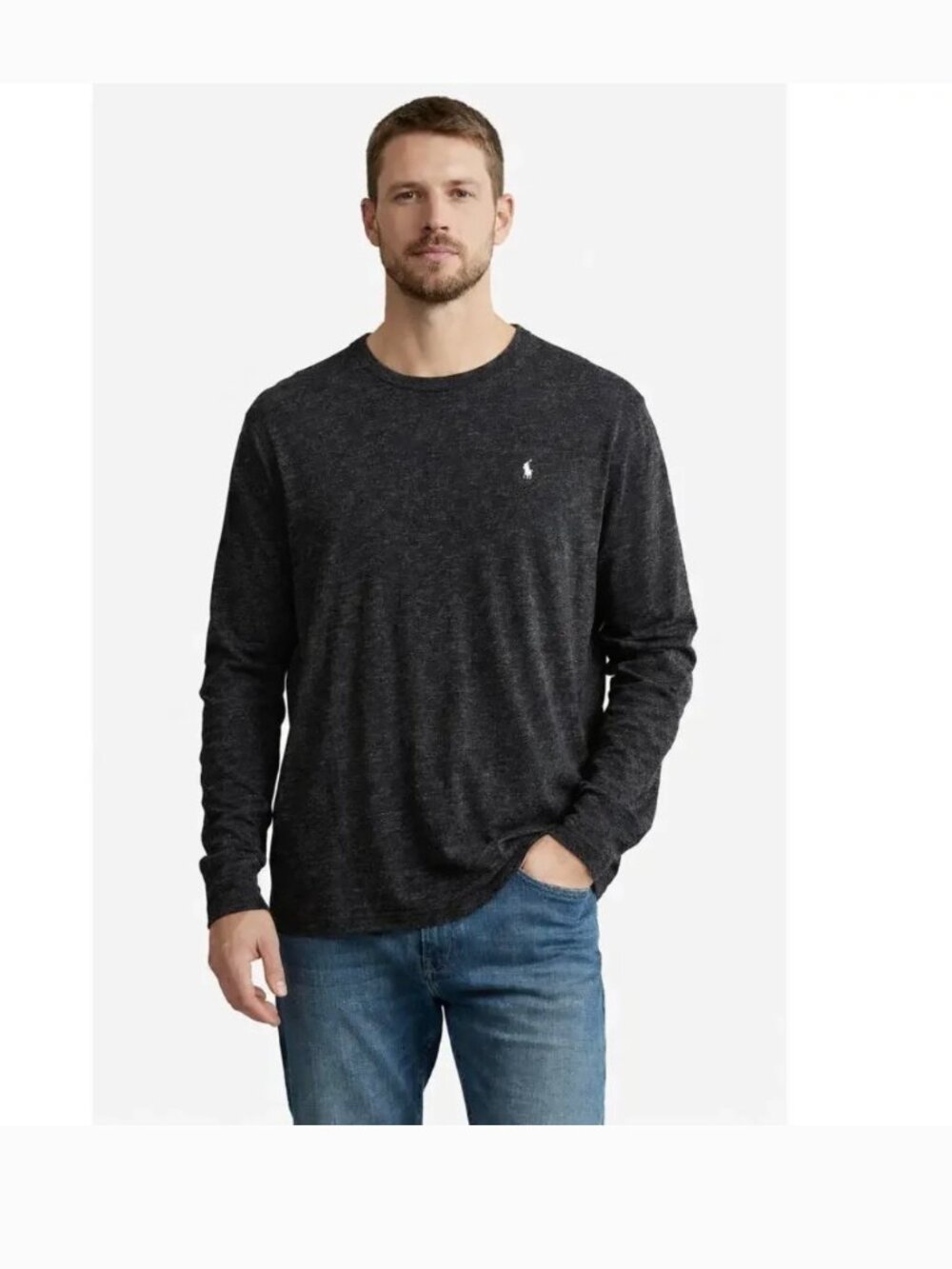 Polo Ralph Lauren Classic Fit Long Sleeve T-Shirt Charcoal Gray L